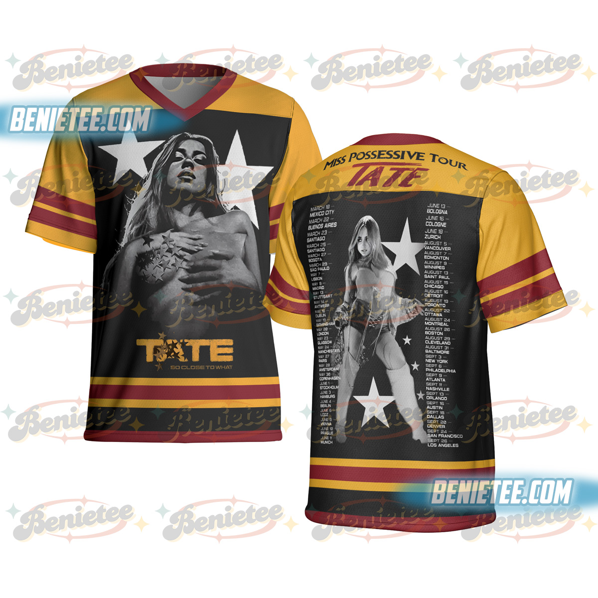 Tate McRae 2025 Concert Football Jersey, Miss Possessive Tour 2025, Tate McRae Fan Gift Shirt, Tate McRae Shirt