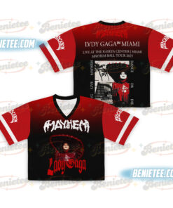 Lady Gaga Mayhem Ball Tour Croptop Football Jersey, Lady Gaga Shirt