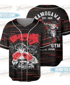 Vintage Boxing Anime Back Shirt: Retro Manga Tshirt, Sport 90s Anime Lovers, Boxing GYM Anime Baseball Jersey, Otaku Ropa, Graphic Anime Unisex Shirt