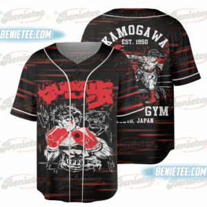 Vintage Boxing Anime Back Shirt: Retro Manga Tshirt, Sport 90s Anime Lovers, Boxing GYM Anime Baseball Jersey, Otaku Ropa, Graphic Anime Unisex Shirt