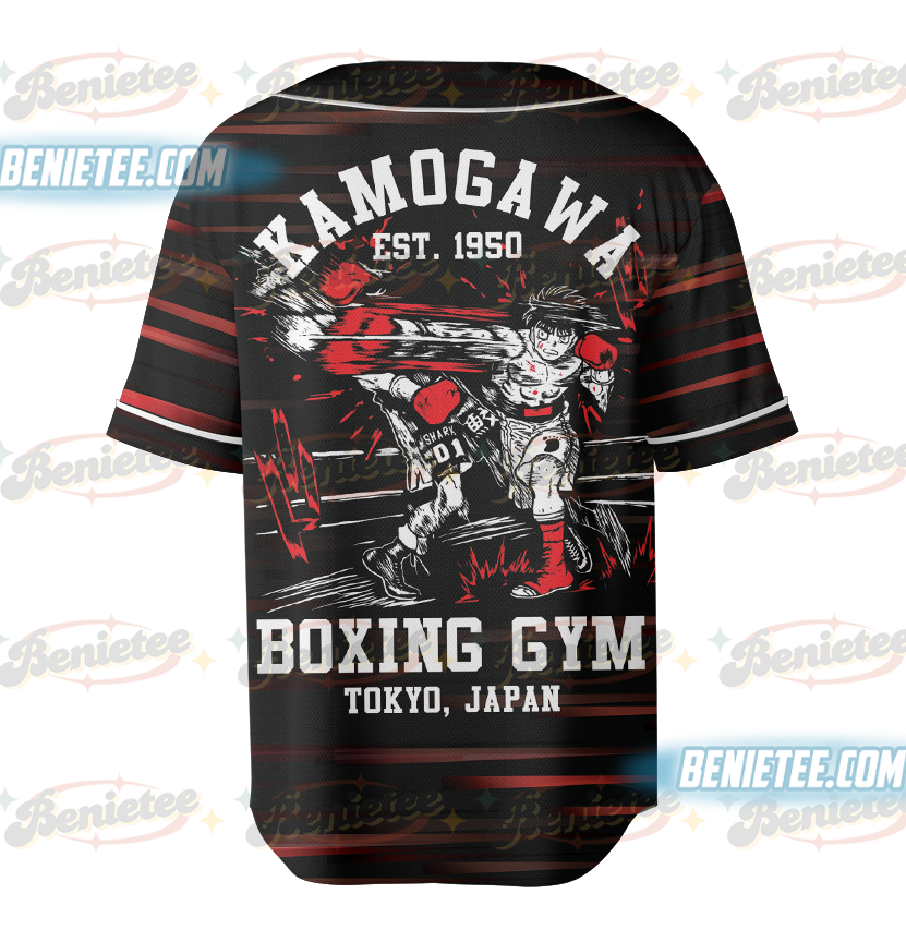 Vintage Boxing Anime Back Shirt: Retro Manga Tshirt, Sport 90s Anime Lovers, Boxing GYM Anime Baseball Jersey, Otaku Ropa, Graphic Anime Unisex Shirt - Image 5