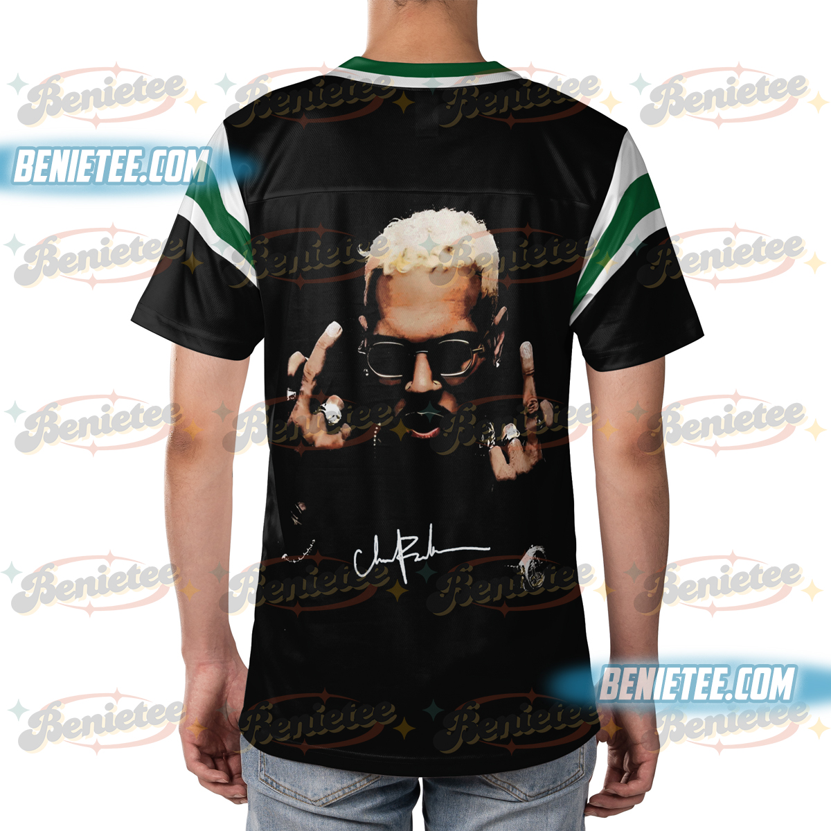 Vintage Chris Brown 2025 Football Jersey, Breezy Bowl XX Concert 2025 Jersey - Image 3