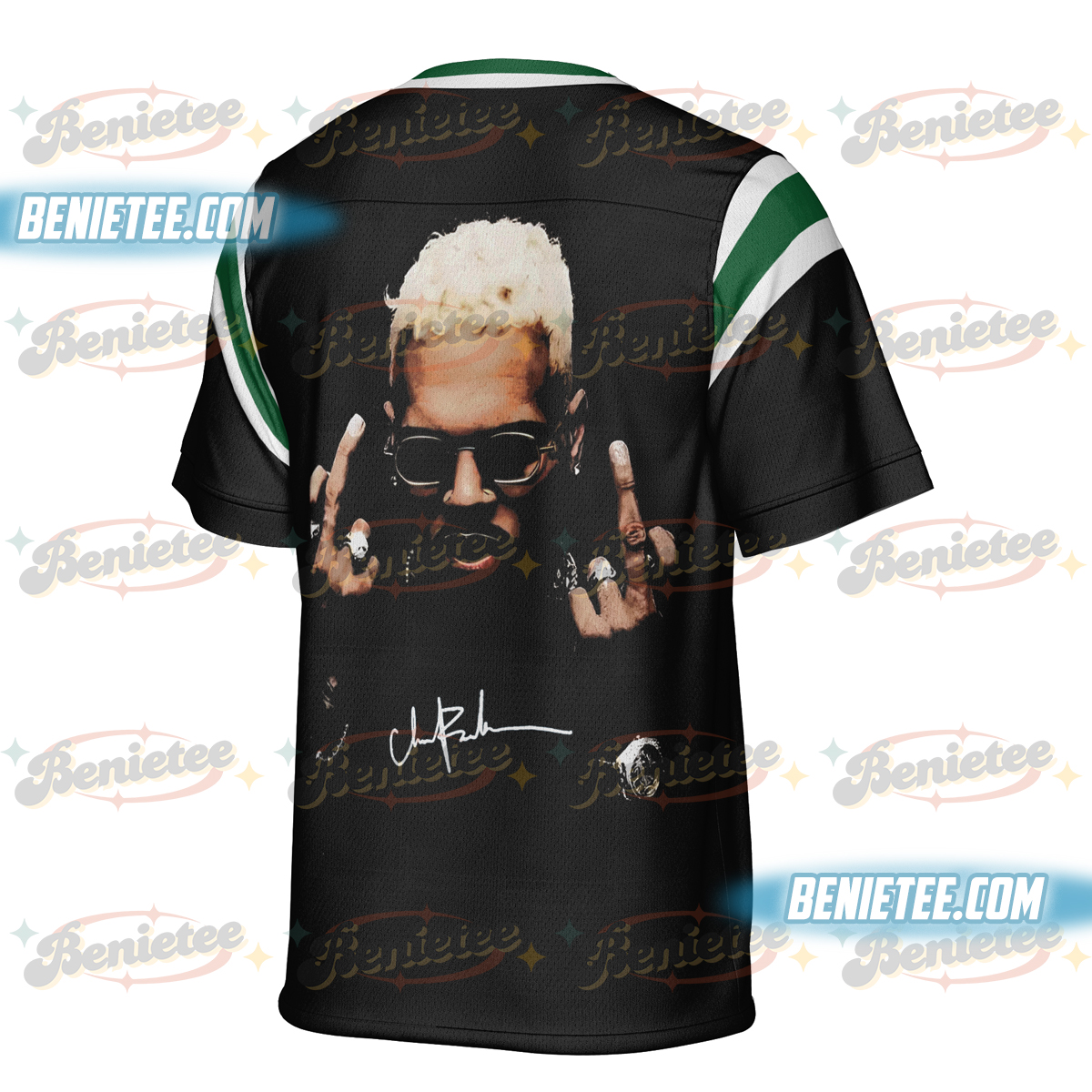 Vintage Chris Brown 2025 Football Jersey, Breezy Bowl XX Concert 2025 Jersey - Image 4