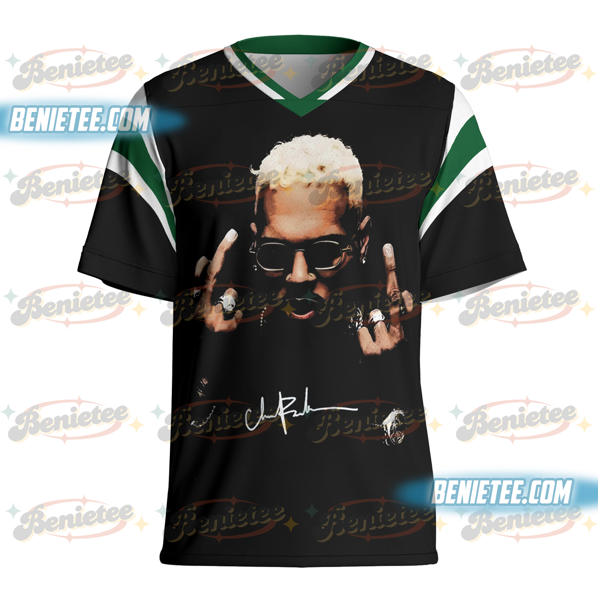 Vintage Chris Brown 2025 Football Jersey, Breezy Bowl XX Concert 2025 Jersey - Image 5