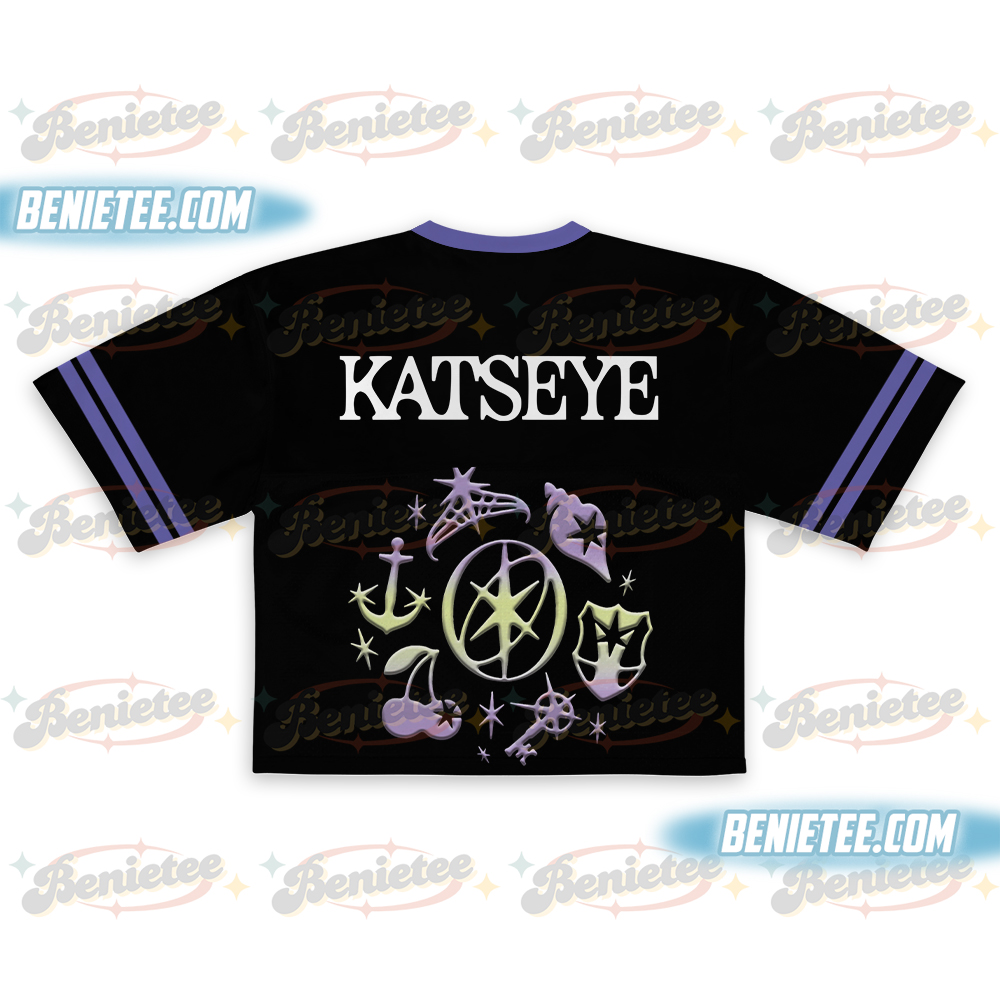 Katseye Kpop Football Jersey Crop Top Fan Inspired Katseye Band Tee Graphic Kpop Shirt - Image 2