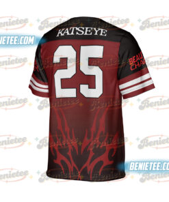 Alternative view of Katseye Beautiful Chaos Tracklist Football Jersey, Katseye Kpop Jersey, Katseye Gnarly Shirt