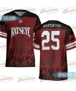 Katseye Beautiful Chaos Tracklist Football Jersey, Katseye Kpop Jersey, Katseye Gnarly Shirt