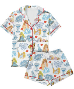 Alternative view of Vintage Sabrina Carpenter Pajamas Set Short, Pop Music Merch Tee Casual Summe