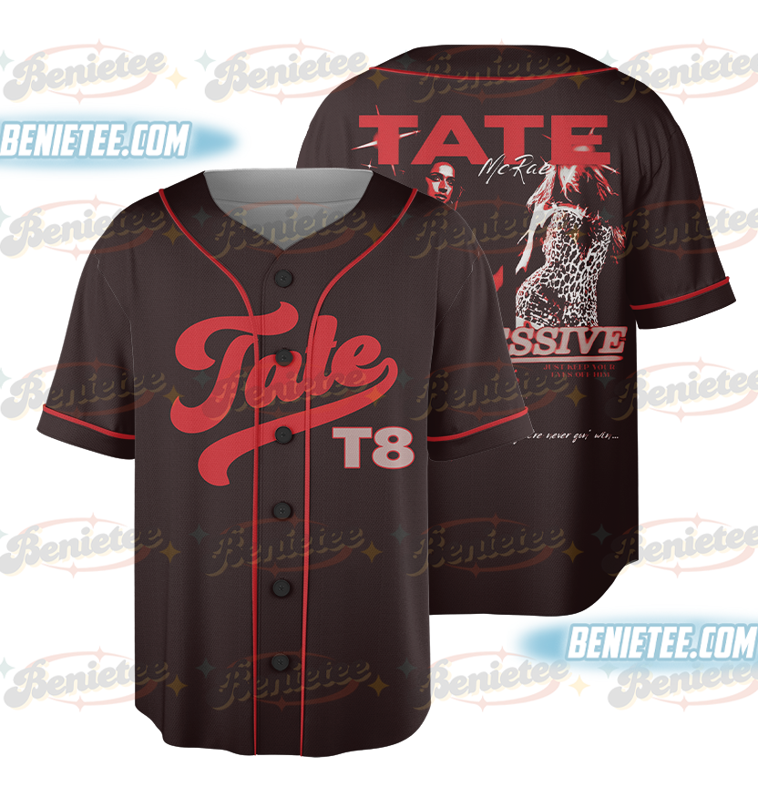 Vintage Tate McRae Concert Baseball Jersey, T8 McRae Fan Shirt, Pop Star Merch Gift, Unisex Tour T-Shirt