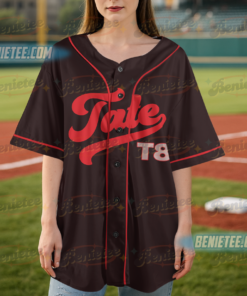 Alternative view of Vintage Tate McRae Concert Baseball Jersey, T8 McRae Fan Shirt, Pop Star Merch Gift, Unisex Tour T-Shirt