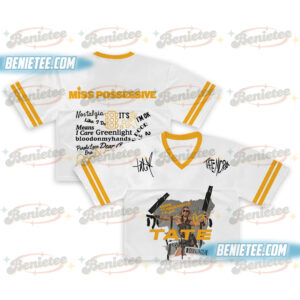 Tate McRae 2025 Concert Croptop Football Jersey, Miss Possessive Tour 2025, Tate McRae Fan Gift Shirt, Tate McRae Merch, Tate McRae Graphic Tee