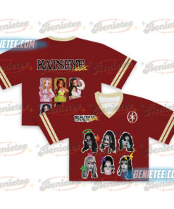 Katseye Crop Top Football Jersey, Beautiful Chaos Tee, Eyekon Kpop Fan Merch Sophia Manon Lara Daniela Megan Katseye Gnarly Jersey