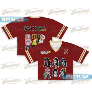 Katseye Crop Top Football Jersey, Beautiful Chaos Tee, Eyekon Kpop Fan Merch Sophia Manon Lara Daniela Megan Katseye Gnarly Jersey