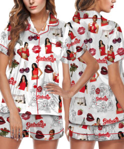 Alternative view of Katseye Pajamas Set, K-Pop Girl Group Pajamas Set Short, Katseye Daniela Lara Manon Megan Sophia Yoonchae Pajamas