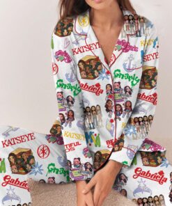 Katseye Pajamas Set, K-Pop Girl Group Pajamas Set Long