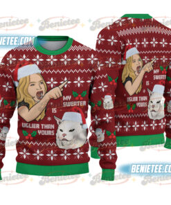 Meme Christmas Ugly Sweater,Personalize Face Sweatshirt,Funny Sweatshirt for Family/Friends,Christmas Ugly Sweater Party Christmas Gifts