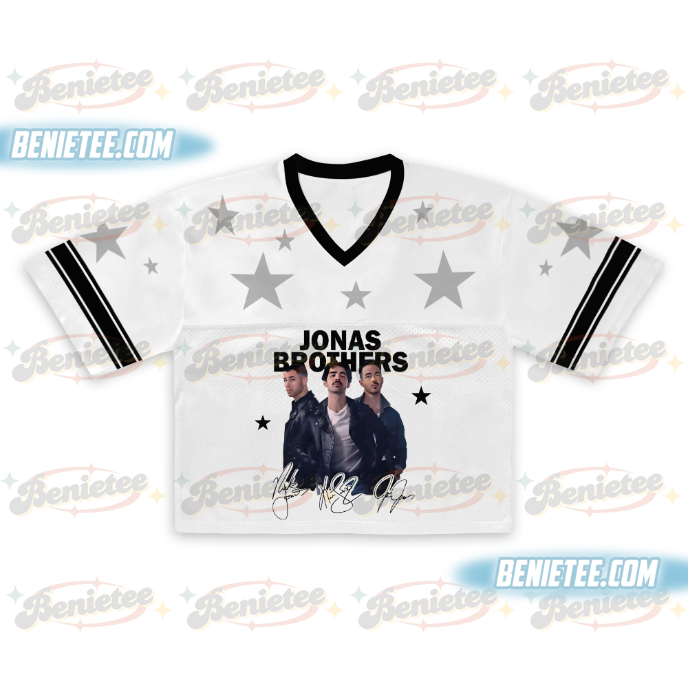 Jonas Brothers Croptop Football Jersey, Retro Jonas Brothers Tour Shirt - Image 2
