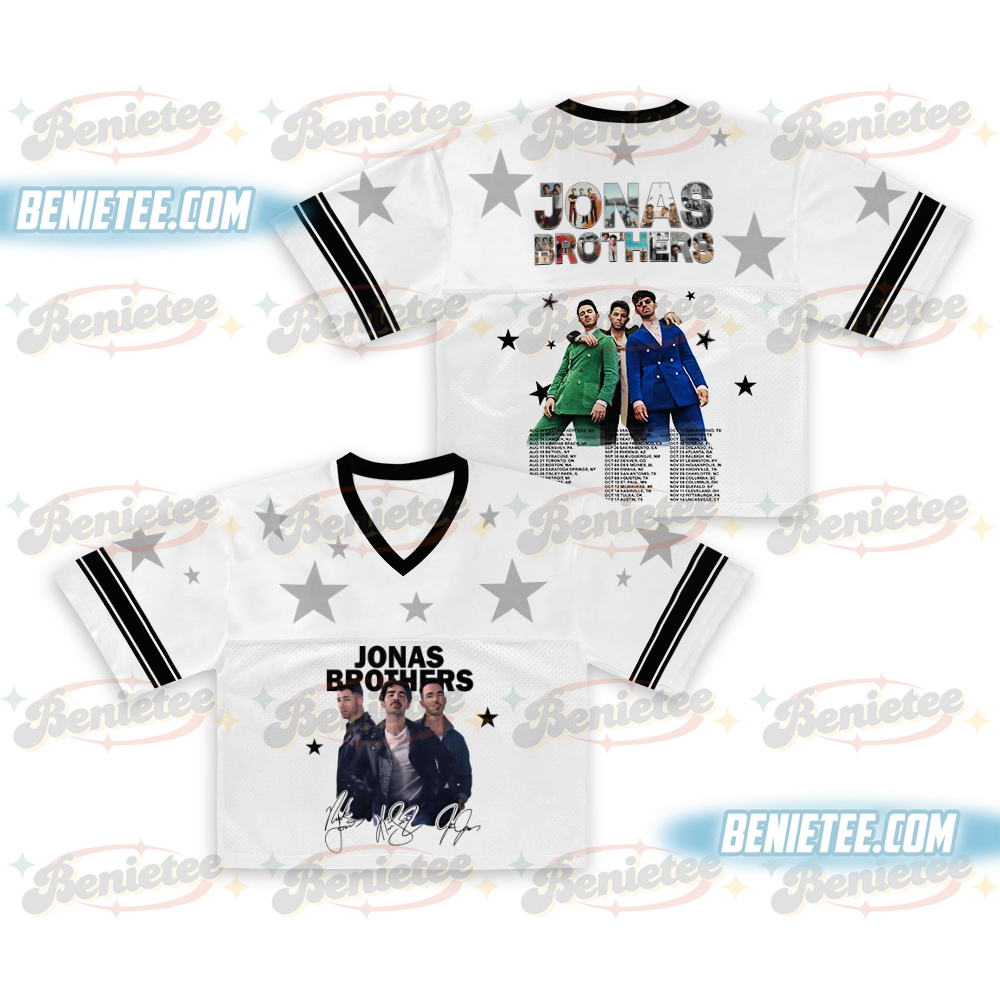 Jonas Brothers Croptop Football Jersey, Retro Jonas Brothers Tour Shirt