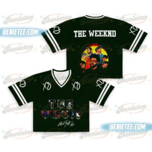 Rapper The Weeknd XO Tour 2025 Vintage Croptop Football Jersey