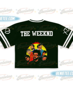 Alternative view of Rapper The Weeknd XO Tour 2025 Vintage Croptop Football Jersey