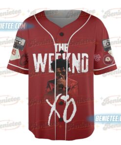 Alternative view of The Weeknd XO Logo Shirt Vintage Baseball Jersey