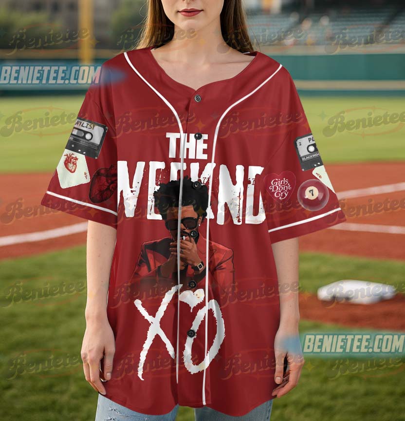 The Weeknd XO Logo Shirt Vintage Baseball Jersey - Image 3
