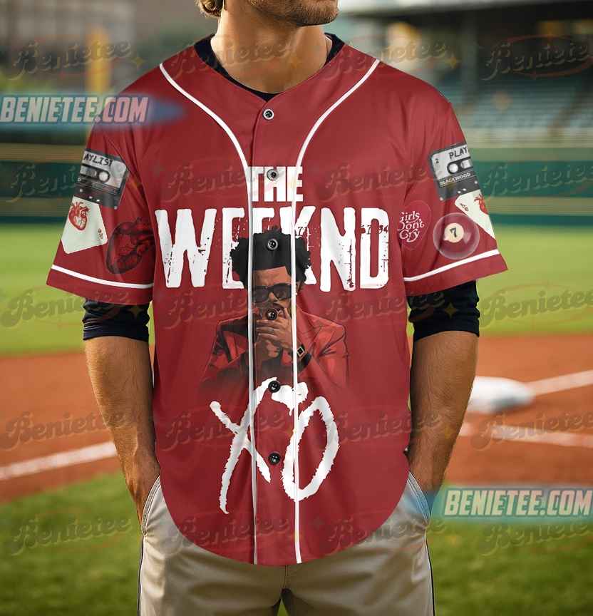 The Weeknd XO Logo Shirt Vintage Baseball Jersey - Image 5