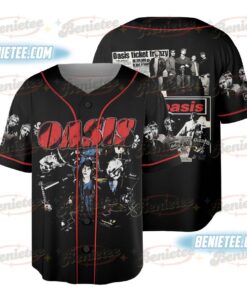Oasis Rock Band Streetwear Baseball Jersey, 90s Hip Hop Vintage Shirt