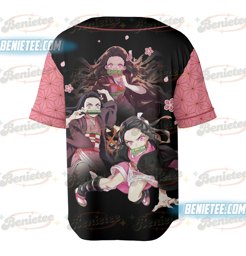 Demon Slay Nezuko Baseball Jersey, Nezuko Kamado jersey - Image 2