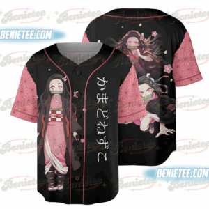 Demon Slay Nezuko Baseball Jersey, Nezuko Kamado jersey