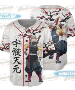 Tengen Uzui Anime Baseball Jersey, Demon Slay Anime Jersey