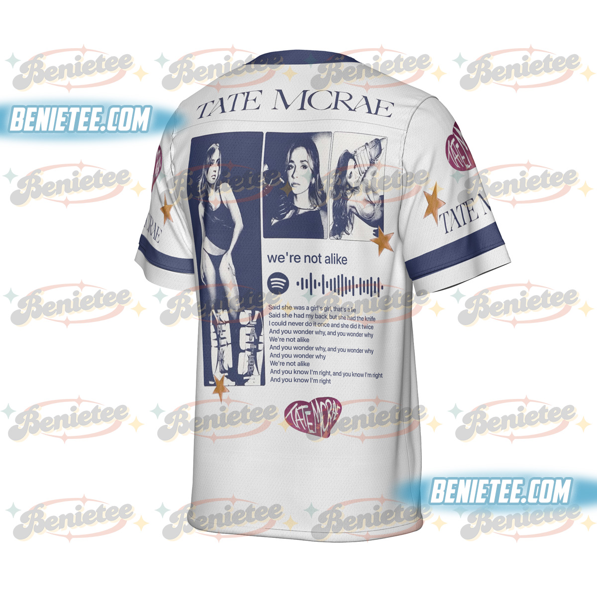 Tate McRae Football Jersey, Miss Possessive Tour 2025 Football Jersey - Image 3