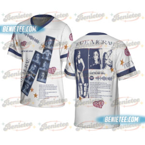 Tate McRae Football Jersey, Miss Possessive Tour 2025 Football Jersey