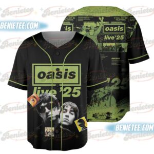 Oasis band Baseball Jersey, Vintage Oasis 1995 Jersey, Music Lover Gift