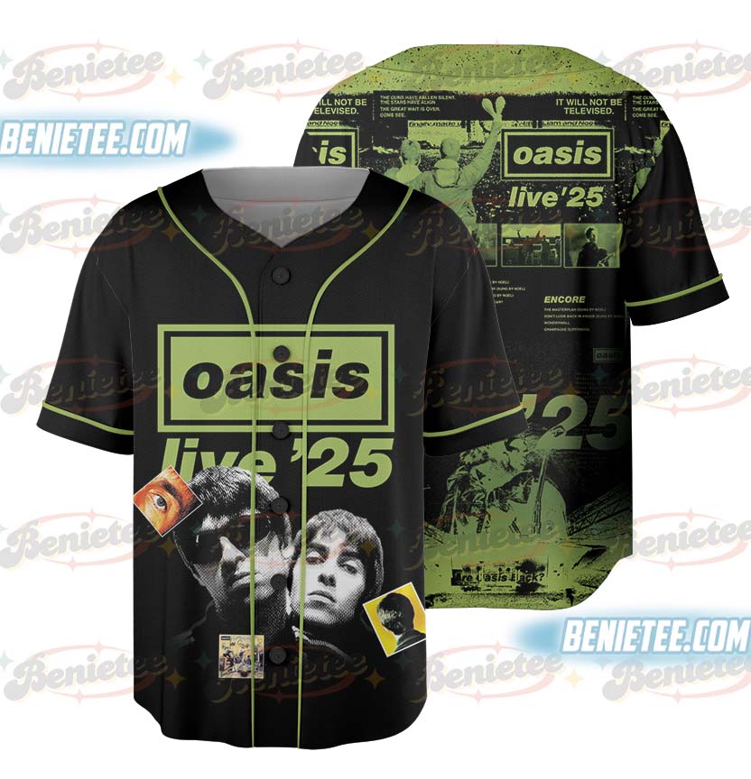 Oasis band Baseball Jersey, Vintage Oasis 1995 Jersey, Music Lover Gift