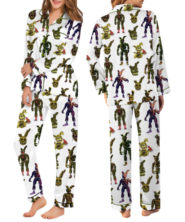 Alternative view of Limited Five Nights At Freddy's Vintage Pajamas Set Long