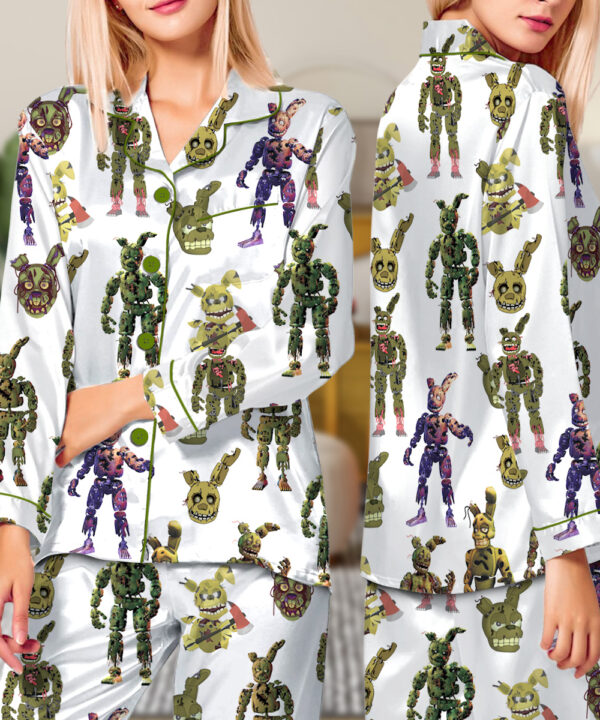 Limited Five Nights At Freddy's Vintage Pajamas Set Long