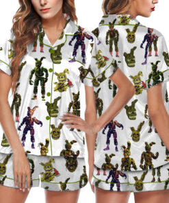 Limited Five Nights At Freddy's Vintage Pajamas Set Short