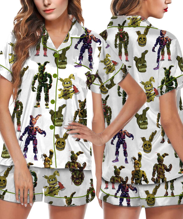 Limited Five Nights At Freddy's Vintage Pajamas Set Short