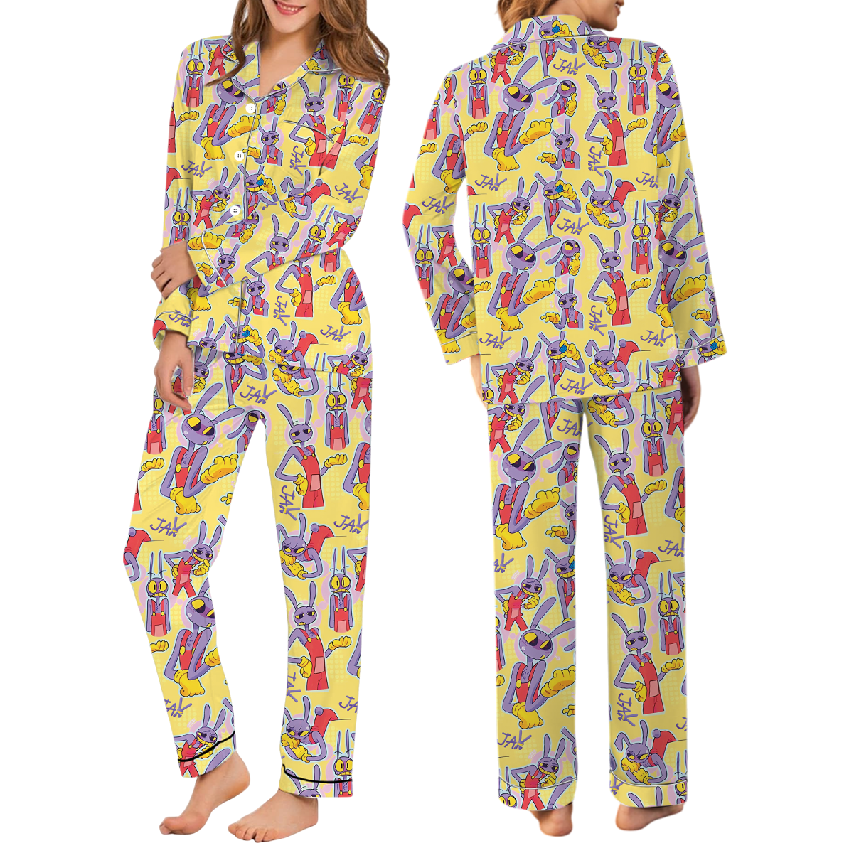 Limited Jax The Amaxing Digital Circus Vintage Pajamas Set Long - Image 2