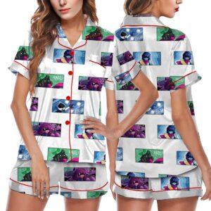 Deltarune Pixel Art Alpha Pajamas Set Short, Retro 8-Bit Style, Funny Gamer Gift, Geek Humor, Unisex Vintage Tee