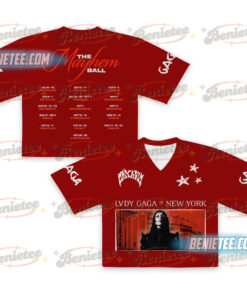 Lady Gaga Mayhem Ball Tour Football Jersey Croptop, Lady Gaga Jersey