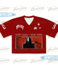 Alternative view of Lady Gaga Mayhem Ball Tour Football Jersey Croptop, Lady Gaga Jersey