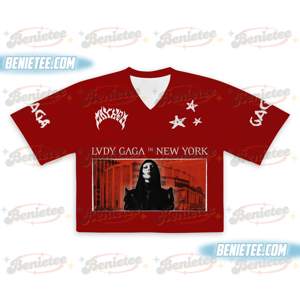 Lady Gaga Mayhem Ball Tour Football Jersey Croptop, Lady Gaga Jersey - Image 2