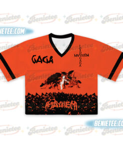Alternative view of Mayhem Tour Football Jersey, Lady gaga Shirt, Pop Music Lover Shirt, Gift for Little Monster, Mayhem Shirt