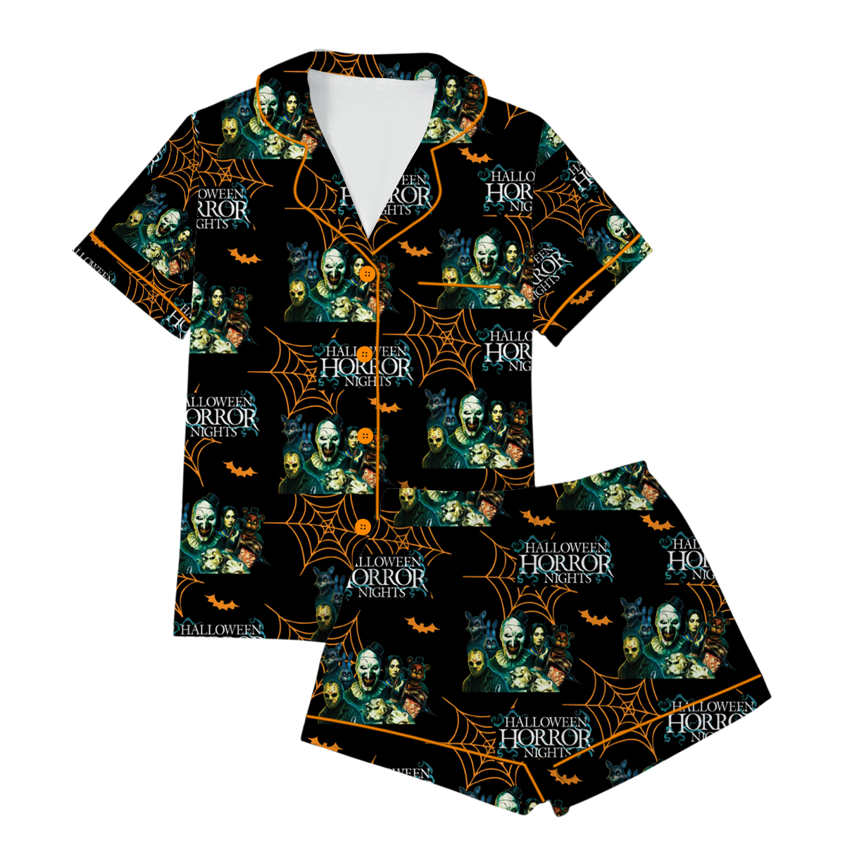 Halloween Horror Nights 2025 Terrifier Pajamas Set Short, Spooky PJM, Universal Horror Nights Cotton Apparel, Gift Ideas - Image 2