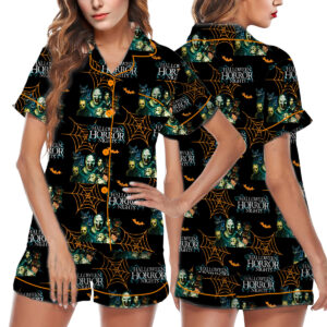Halloween Horror Nights 2025 Terrifier Pajamas Set Short, Spooky PJM, Universal Horror Nights Cotton Apparel, Gift Ideas