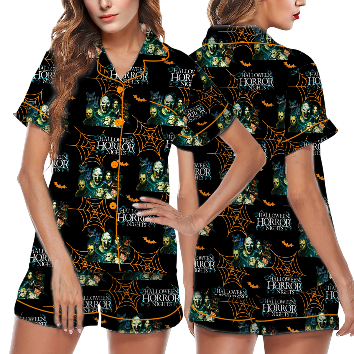 Halloween Horror Nights 2025 Terrifier Pajamas Set Short, Spooky PJM, Universal Horror Nights Cotton Apparel, Gift Ideas