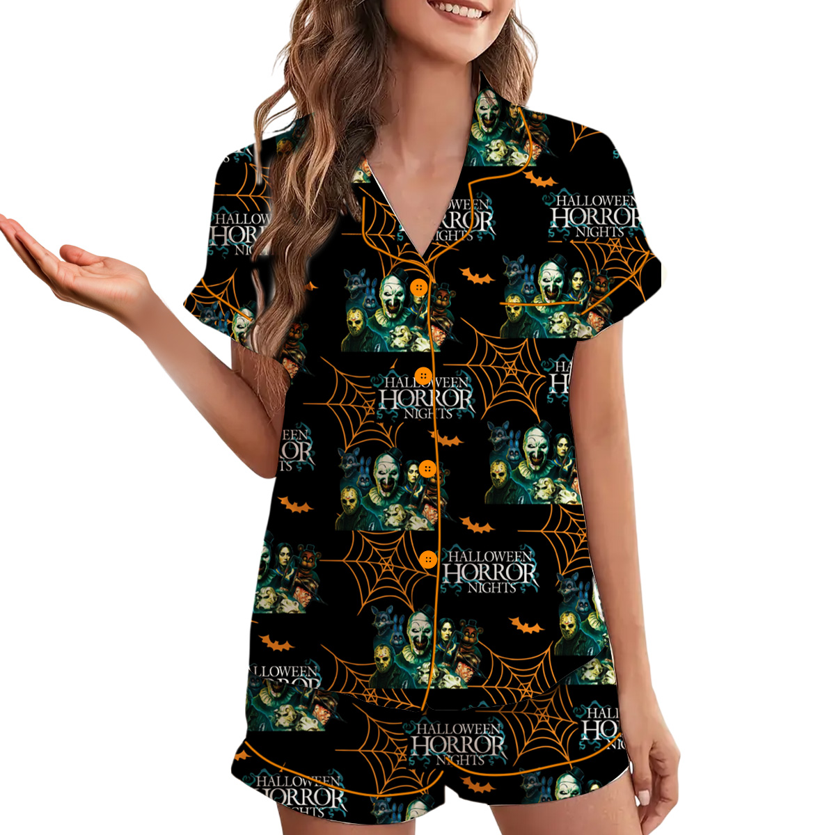 Halloween Horror Nights 2025 Terrifier Pajamas Set Short, Spooky PJM, Universal Horror Nights Cotton Apparel, Gift Ideas - Image 3