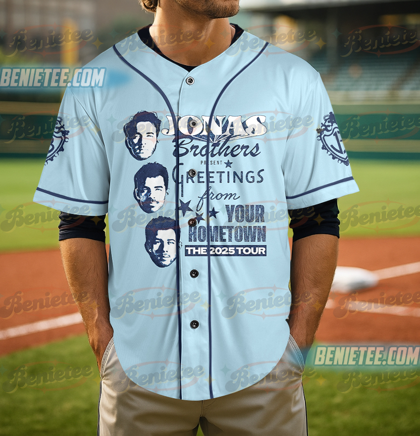 20th Anniversary Of Jonas Baseball Jersey, Living The Dream Tour 2025 Jersey, Jonas Fan Merchandise Shirt, Vintage Jonas Brothers Tee - Image 2